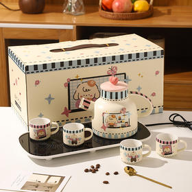 摩登主妇陶瓷泡茶壶2025新款女新婚结婚新年礼物乔迁新居茶具套装