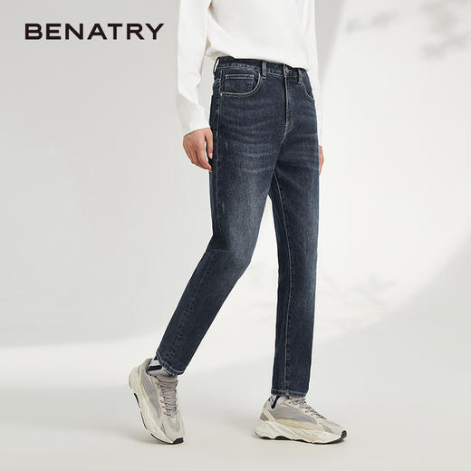 贝纳川男士经典锥形显瘦牛仔裤ECK330004776 商品图2