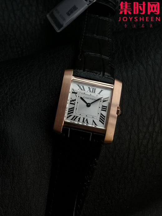 「中号款」卡地亚5S新TANK Francaise法国坦克系列 意大利小牛皮表带和美洲鳄鱼皮表带可选 女士石英腕表 商品图1