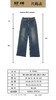 SP-68一粒扣加薄绒复古阔腿牛仔裤K-NZ452 商品缩略图3