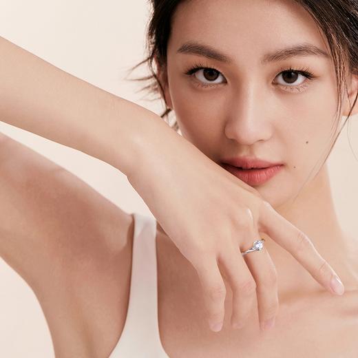 【培育钻石】Fanci 范琦 天使之吻钻戒 恋爱循环 S925银镶嵌30分/50分/1克拉培育钻石周年纪念礼物 商品图4