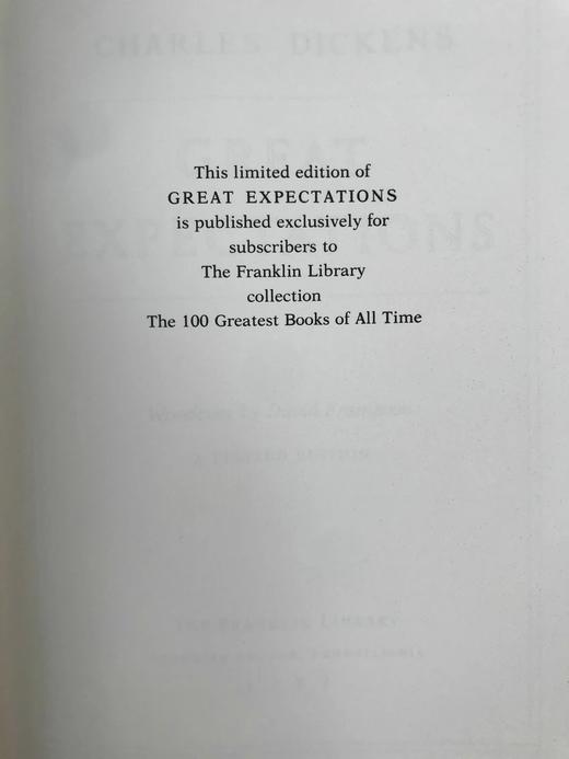 限量版！狄更斯《远大前程》 配多幅木版画插图 豪华皮装18开 商品图2