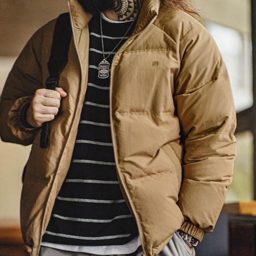 工装优选美式休闲立领90白鸭绒羽绒服户外防风面包服保暖外套男冬 商品图4