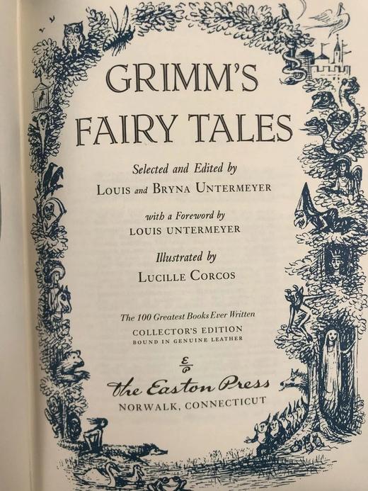 格林童话故事集 配精美插图 豪华皮装16开 商品图2