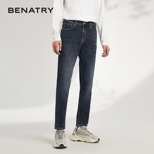 贝纳川男士经典锥形显瘦牛仔裤ECK330004776 商品图0