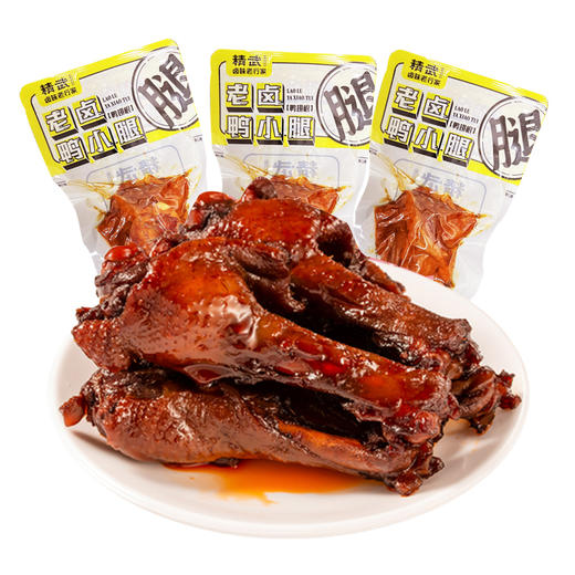 【宜昌助农馆】精武  武汉特色麻辣卤味休闲小吃 鸭脖鸭掌鸭舌鸭腿面筋脆笋 商品图9