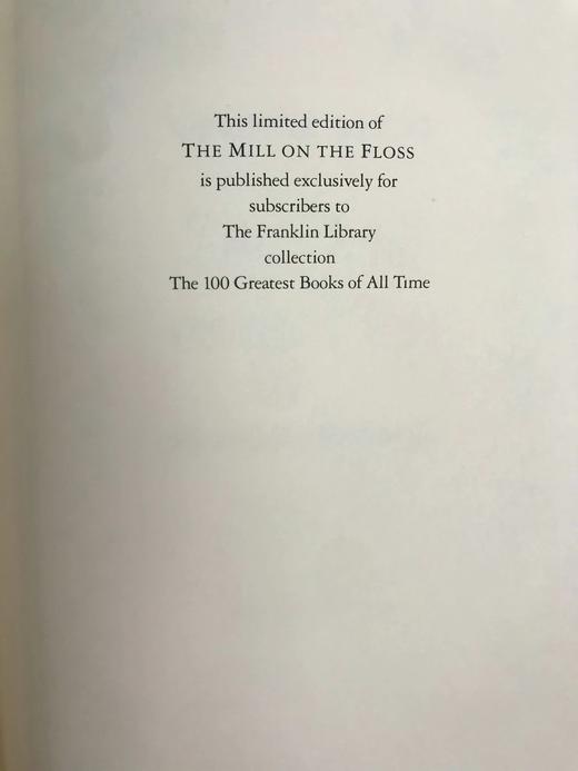 限量版！乔治·艾略特《弗洛斯河上的磨坊》 配多幅精美插图 豪华皮装18开 商品图2