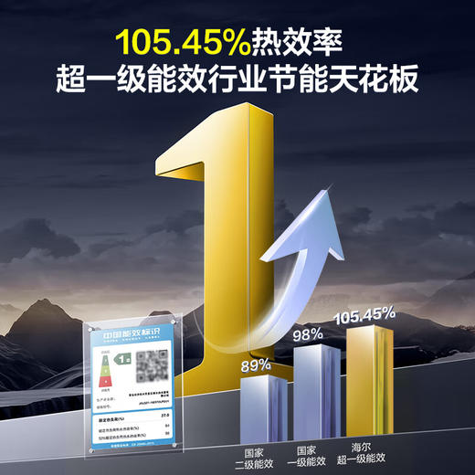 海尔（Haier）16升 零冷水 燃气热水器 一级能效 大水量 水伺服JSLQ27-16ER7DLPGU1天然气 商品图1