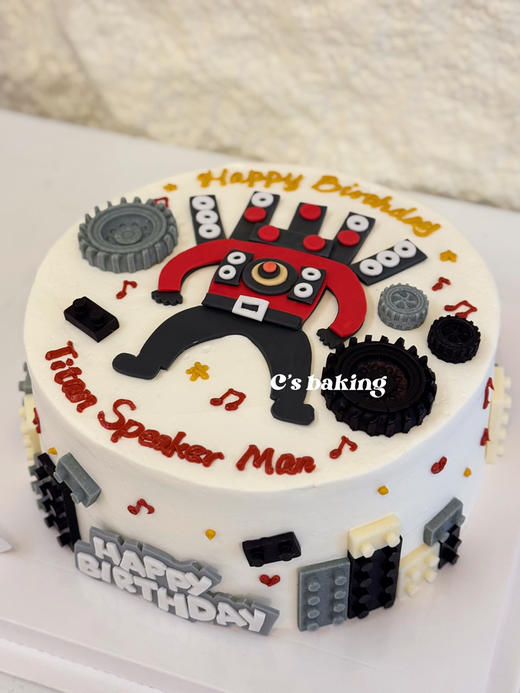 #泰坦音响人/音箱人 #乐高积木 #男孩子最爱 忌廉蛋糕（默认自提，收费配送请联系客服） 商品图2