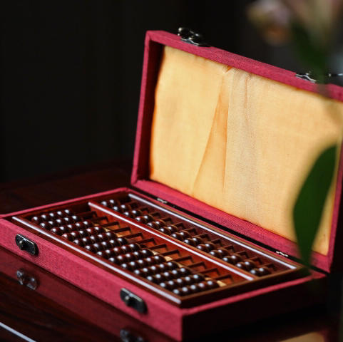 【青山特惠】升级版 | 十三档七珠算盘 小叶紫檀 b28 商品图7