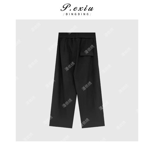 极简风加厚加绒松紧腰廓形休闲裤 WH00279 商品图2