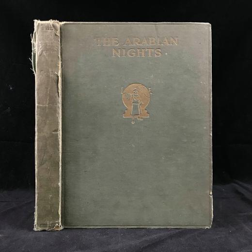 被收录进牛津词典的插画家！约20世纪早期 天方夜谭 威廉·希斯·罗宾森8幅彩色与大量黑白插图 漆布精装16开 商品图0