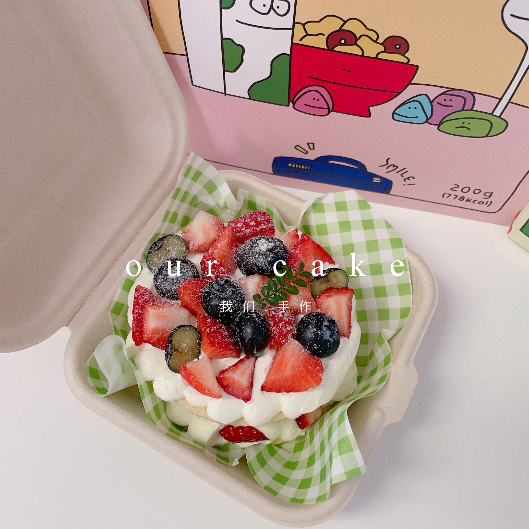 便当盒子蛋糕/下午茶点心（图案随机）