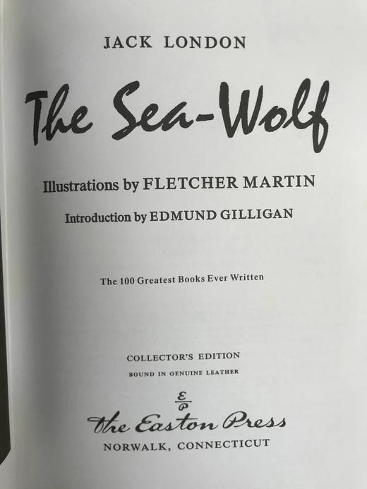 杰克·伦敦《海狼》 数十幅插图（含多幅彩色） 豪华皮装16开 商品图2