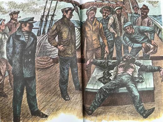 杰克·伦敦《海狼》 数十幅插图（含多幅彩色） 豪华皮装16开 商品图9