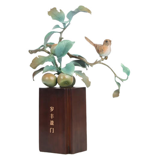 宇达青铜全铜摆件 新品《岁丰盈门》工艺品 乔迁 家居 装饰礼品 商品图3