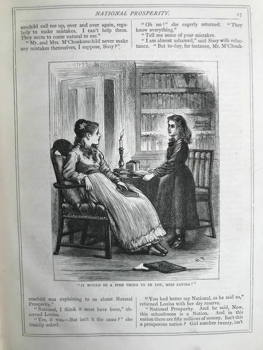 约19世纪后期 狄更斯《艰难时世》 20幅插图 漆布精装16开 商品图14