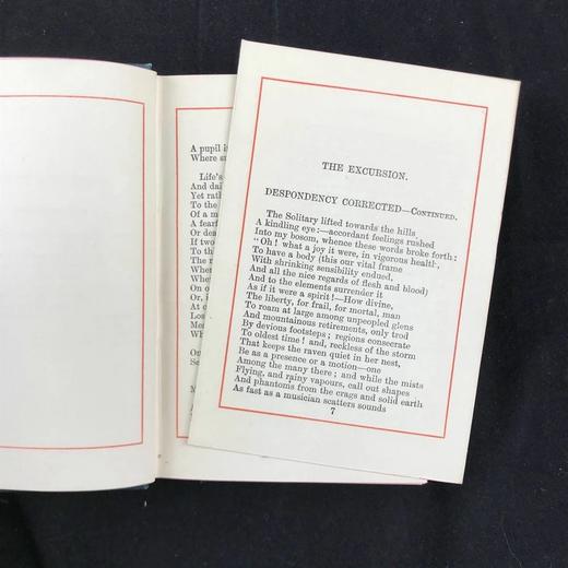 袖珍本！约19世纪后期 华兹华斯诗集（全8卷） 10幅版画插图 漆布精装64开 商品图14