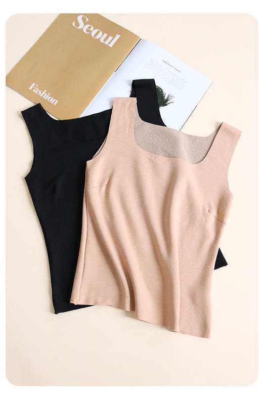 逸红颜周末小集市#真丝拉绒保暖无痕背心【玉云】100%桑蚕丝，静电拜拜 商品图11