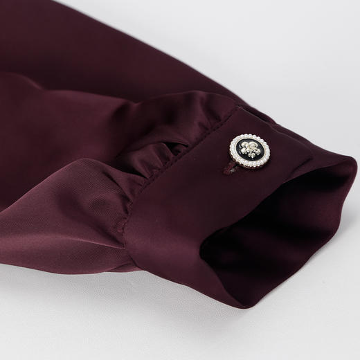 QE826斯尔丽25春季新款通勤时尚花纱小香风直身型领口飘带气质连衣裙 商品图6