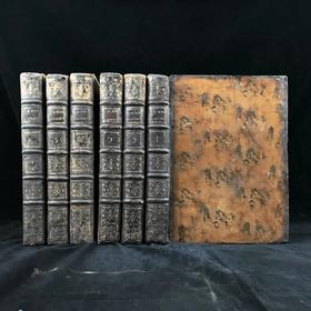 【拉丁语】1772年 西塞罗作品集（全6卷） 1幅肖像插图 全真皮精装32开