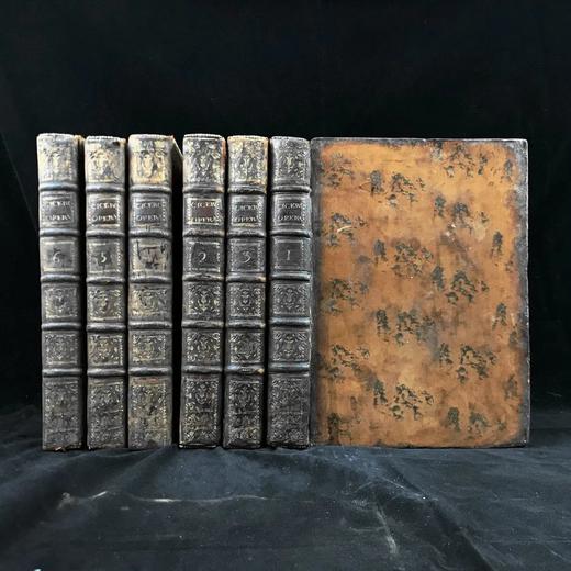 【拉丁语】1772年 西塞罗作品集（全6卷） 1幅肖像插图 全真皮精装32开 商品图0