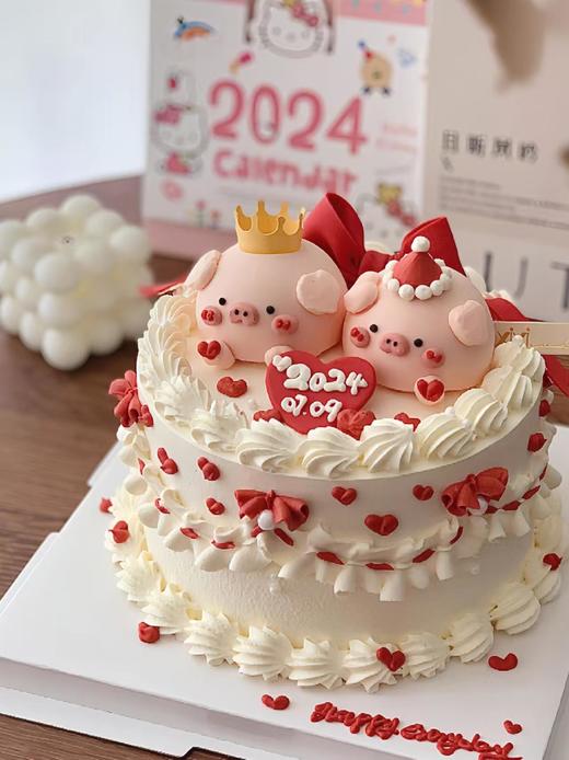 【结婚周年猪猪】-好运蛋糕 商品图0
