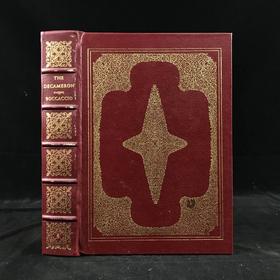 薄伽丘《十日谈》 配木版画插图 豪华皮装16开