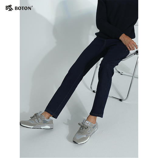 波顿直筒牛仔裤男士秋冬高端百搭长裤子 商品图1