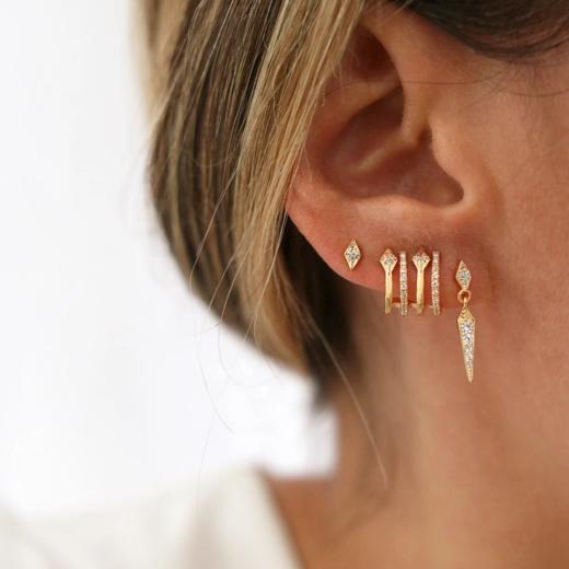 订购6周到｜Leo sedim-RISING-锆石 耳环（单只）［法国设计师］ 商品图1