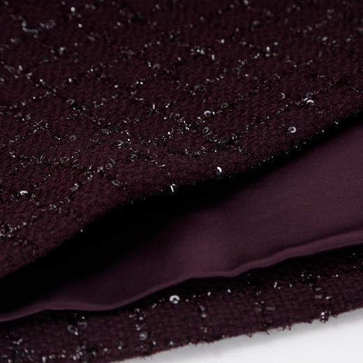 QE826斯尔丽25春季新款通勤时尚花纱小香风直身型领口飘带气质连衣裙 商品图8