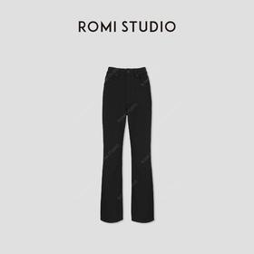 ROMI STUDIO“率性自我”莫代尔棉混纺软糯弹力微喇牛仔裤 431N2052
