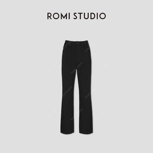 ROMI STUDIO“率性自我”莫代尔棉混纺软糯弹力微喇牛仔裤 431N2052 商品图0