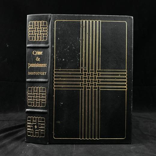 陀思妥耶夫斯基《罪与罚》 弗里茨·艾肯伯格木版画插图 豪华皮装18开 商品图0