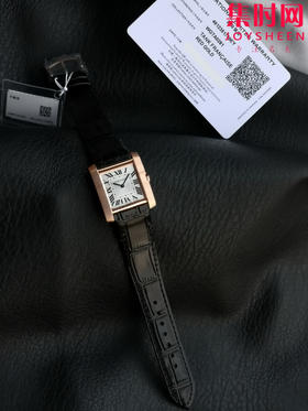 「中号款」卡地亚5S新TANK Francaise法国坦克系列 意大利小牛皮表带和美洲鳄鱼皮表带可选 女士石英腕表