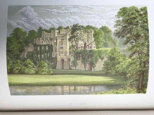 约19世纪后期 大不列颠与爱尔兰贵族建筑图集（全6卷） 约240幅精美套色版画插图 全真皮精装大16开 商品图4