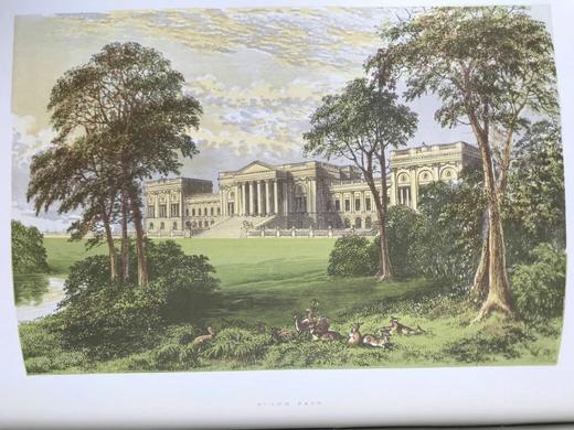 约19世纪后期 大不列颠与爱尔兰贵族建筑图集（全6卷） 约240幅精美套色版画插图 全真皮精装大16开 商品图10