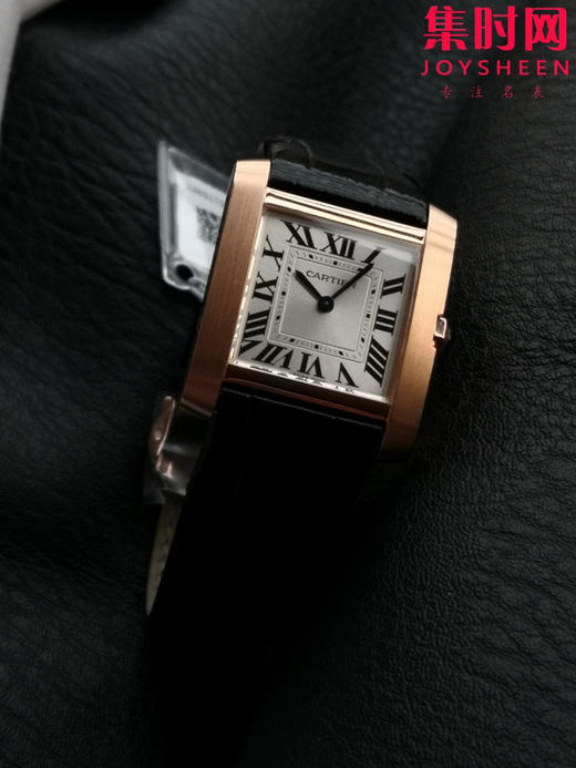 「中号款」卡地亚5S新TANK Francaise法国坦克系列 意大利小牛皮表带和美洲鳄鱼皮表带可选 女士石英腕表 商品图2