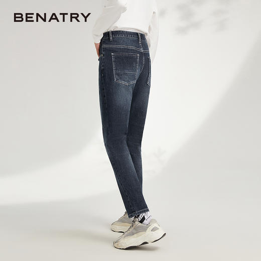 贝纳川男士经典锥形显瘦牛仔裤ECK330004776 商品图3