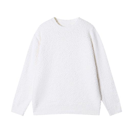 FW0011秋季新款纯色百搭软糯简约圆领套头休闲长袖毛衣 商品图4