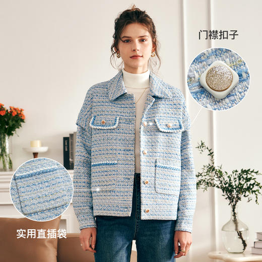 欧芮儿清新感小香风外套高级 商品图3