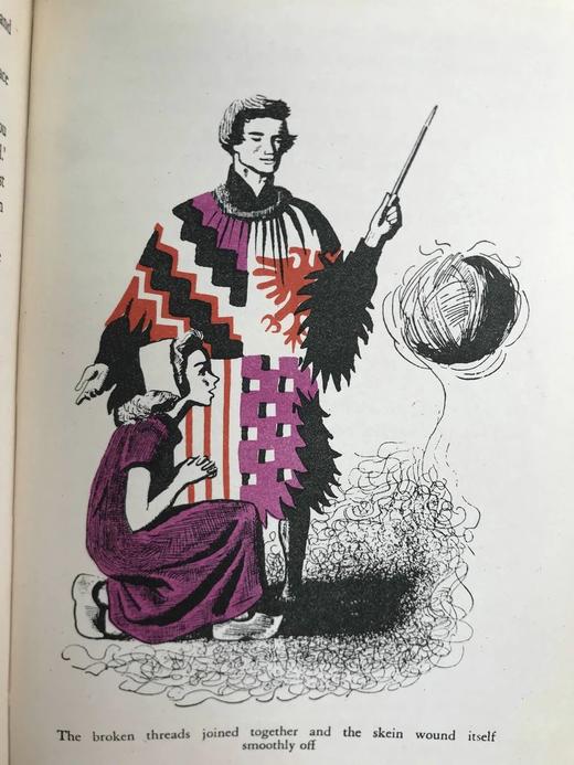 1954年 安德鲁·朗格《红色童话书》 数十幅精美插图 漆布精装32开 商品图11