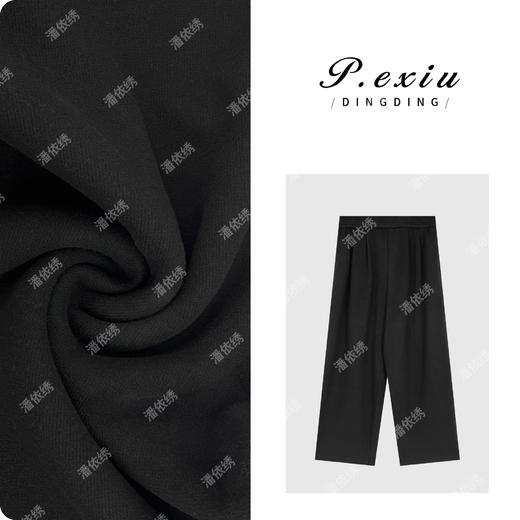 极简风加厚加绒松紧腰廓形休闲裤 WH00279 商品图0