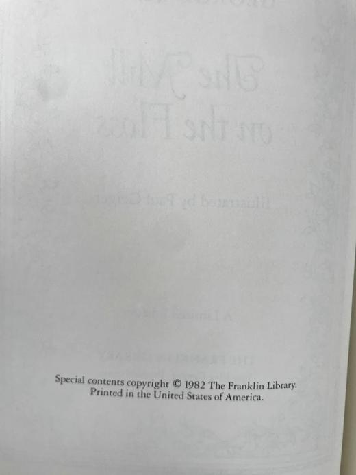 限量版！乔治·艾略特《弗洛斯河上的磨坊》 配多幅精美插图 豪华皮装18开 商品图4