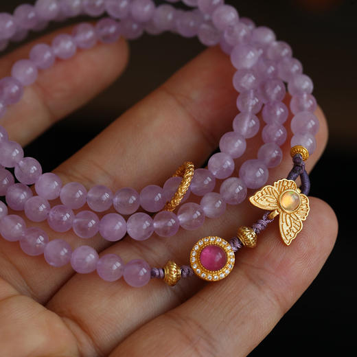 【手链】紫锂辉多圈手链 项链两用款 JD 商品图5