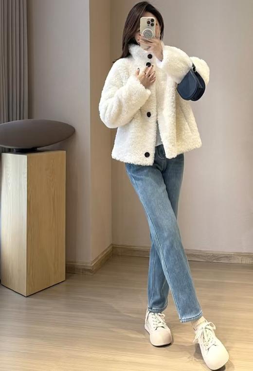 土耳其新款新色胶囊四面弹加绒烟管直筒牛仔裤 商品图3