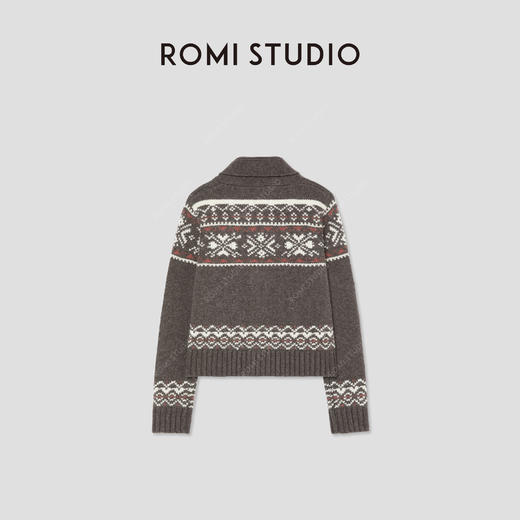 ROMI STUDIO“冬日松弛”100%澳洲进口绵羊毛费尔岛外套 RWBWST1475 商品图1