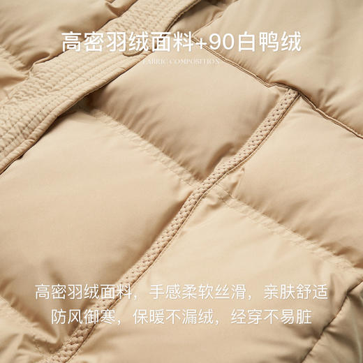 欧芮儿高端连帽长款羽绒服 商品图3