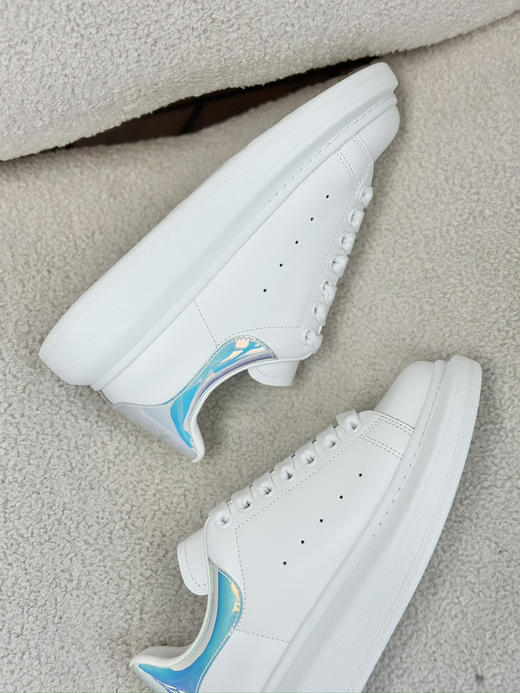 15-4 升级新版新配色 MCQ 增高厚底小白鞋 情侣款潮流系带厚底鞋 商品图11