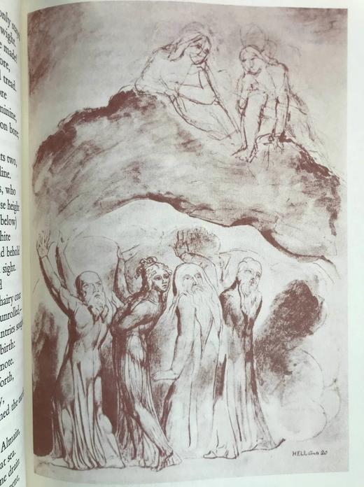 但丁《神曲》 威廉·布莱克32幅插图 豪华皮装16开 商品图10
